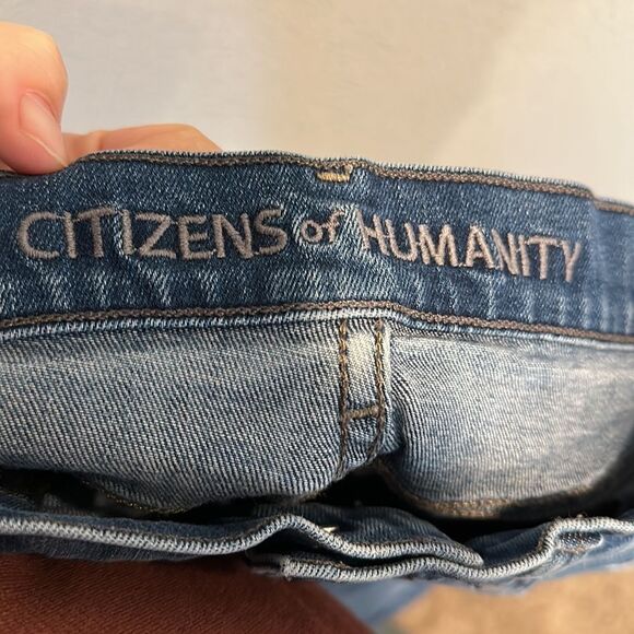 Citizens of Humanity Avedon Stick Skinny‎ Leg Crop Sz 25 - Picture 4 of 6